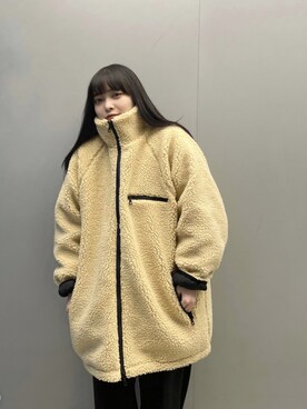 「Lui's（ルイス）のアイテム（ブルゾン）」を使った、Lilyeeさん（レディース・157cm）の冬コーディネート