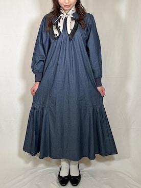 「rps（アールピーエス）のアイテム（ワンピース）」を使った、まつ子さん（レディース・157cm）の春コーディネート
