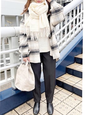 「rps（アールピーエス）のアイテム（ジャケット/アウター）」を使った、まつ子さん（レディース・157cm）の秋コーディネート