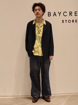 「JOURNAL STANDARD（ジャーナルスタンダード）のEVALET / エバレット ST フィールド ジャケット "セットアップ着用可能"（テーラードジャケット、ブルー系）」を使った、jk090133さん（メンズ）の春コーディネート