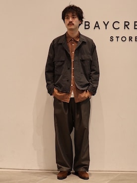 「JOURNAL STANDARD（ジャーナルスタンダード）のクール ドッツ ピグメント BDU ブルゾン（その他アウター、ブラック系）」を使った、jk090133さん（メンズ）の春コーディネート