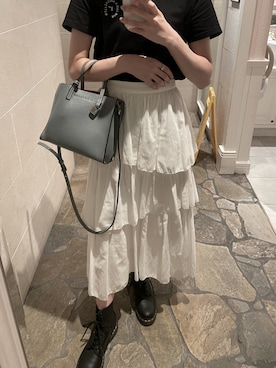 「ROLAROLA（ロラロラ）のアイテム」を使った、𝒽𝓊さん（レディース・165cm）の夏コーディネート