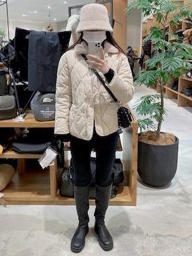 「HOTPING（ホッピン）のアイテム」を使った、𝒽𝓊さん（レディース・165cm）の冬コーディネート