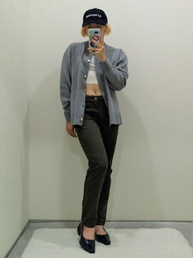 「アイテム（カーディガン/ボレロ）」を使った、hiyoco21さん（レディース・155cm）の夏コーディネート