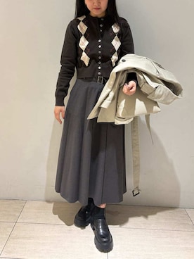 Mila Owenさん(レディース・161cm)の春コーディネート