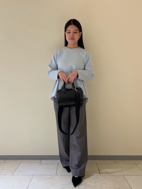 Mila Owenさん（レディース・158cm）の冬コーディネート