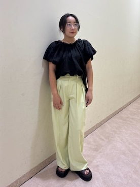 Mila Owenさん（レディース・155cm）の夏コーディネート