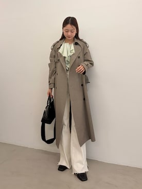 「Mila Owen（ミラオーウェン）のアイテム（デニムパンツ）」を使った、Mila Owenさん（レディース・162cm）の夏コーディネート