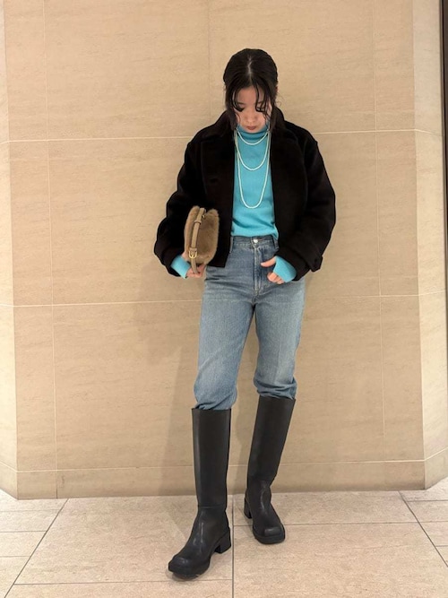 セール】ウールカシミヤショート丈ピーコート（ピーコート）｜Mila