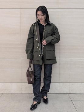 「Mila Owen（ミラオーウェン）のアイテム（その他アウター）」を使った、Mila Owenさん（レディース・156cm）の冬コーディネート