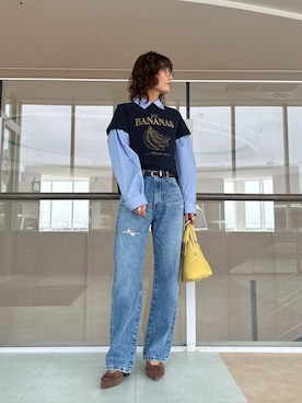 Mila Owenさん(レディース・160cm)の春コーディネート