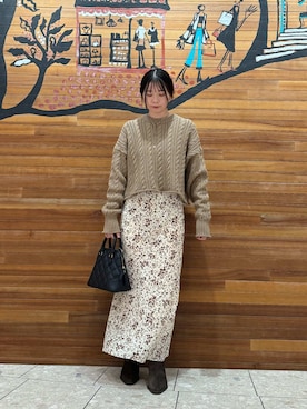 Mila Owenさん（レディース・153cm）の冬コーディネート