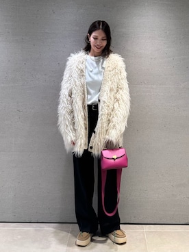 「Mila Owen（ミラオーウェン）のアイテム」を使った、Mila Owenさん（レディース・165cm）の冬コーディネート