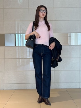 「Mila Owen（ミラオーウェン）のアイテム（ニット/セーター）」を使った、Mila Owenさん（レディース・169cm）の秋コーディネート