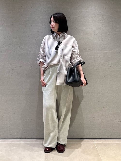 セットアップ対応】裾ドロストコットンスウェットパンツ（その他