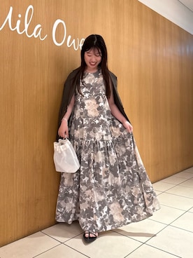 「Mila Owen（ミラオーウェン）のアイテム（ジャケット/アウター）」を使った、Mila Owenさん（レディース・153cm）の夏コーディネート
