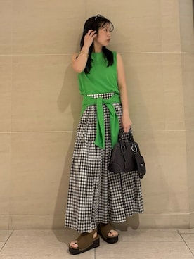 Mila Owenさん（レディース・155cm）の春コーディネート