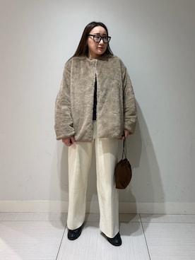 Mila Owenさん(レディース・155cm)の冬コーディネート