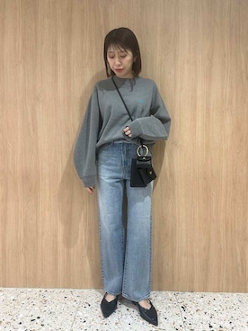 Mila Owenさん（レディース・161cm）の冬コーディネート