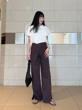 Mila Owenさん（レディース・163cm）の夏コーディネート
