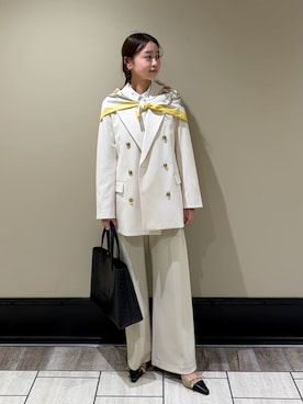 「オフィスコーデ」｜Mila Owenさん（レディース・162cm）の冬コーディネート