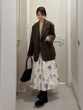Mila Owenさん(レディース・162cm)の冬コーディネート