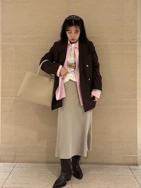 Mila Owenさん(レディース・155cm)の冬コーディネート