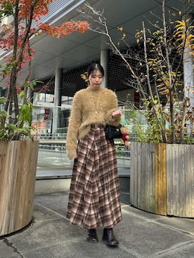 Mila Owenさん(レディース・153cm)の冬コーディネート
