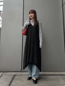 Mila Owenさん（レディース・162cm）の冬コーディネート