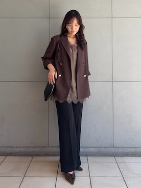 「オフィスコーデ」｜Mila Owenさん（レディース・159cm）の夏コーディネート