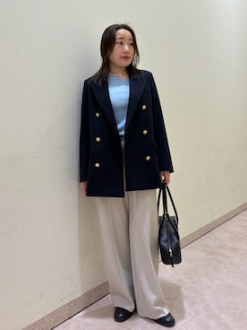 「Mila Owen（ミラオーウェン）のアイテム（テーラードジャケット）」を使った、Mila Owenさん（レディース・155cm）の春コーディネート
