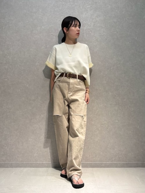bLK ✴︎【新品】MilaOwen ダブルフェイス配色ニットプルオーバー bLK ✴︎【新品】MilaOwen ダブルフェイス配色ニットプル