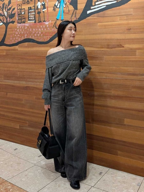 ピュアウールルーズ2wayオフショルニット（ニット/セーター）｜Mila