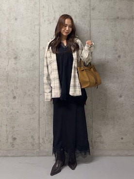 Mila Owenさん(レディース・152cm)の秋コーディネート