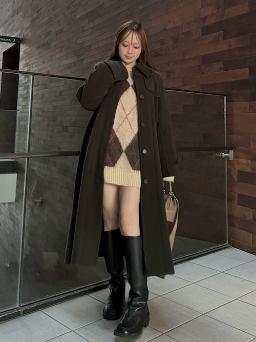 Mila Owen（ミラオーウェン） ブーツ スクエアトゥロングブーツ