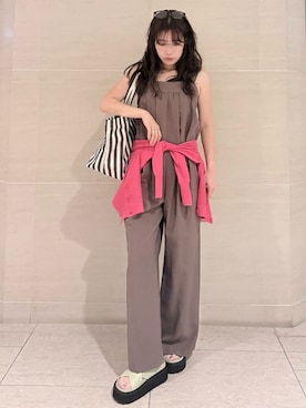 Mila Owenさん(レディース・155cm)の夏コーディネート