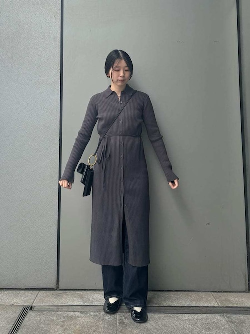 ミラオェーン 未使用ロングカーディガンMNT サイズ0 Mila Owen（ミラオーウェン） カーディガン ワイドリブロング