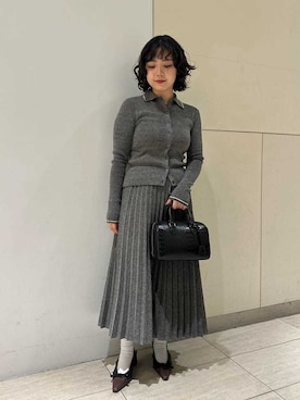 「Mila Owen（ミラオーウェン）のアイテム（スカート）」を使った、Mila Owenさん（レディース・157cm）の春コーディネート