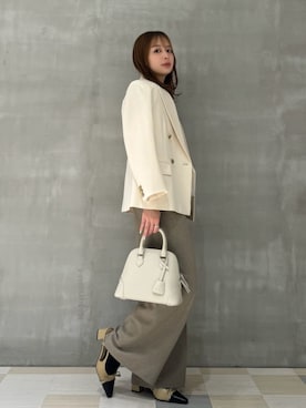 Mila Owenさん（レディース・156cm）の冬コーディネート