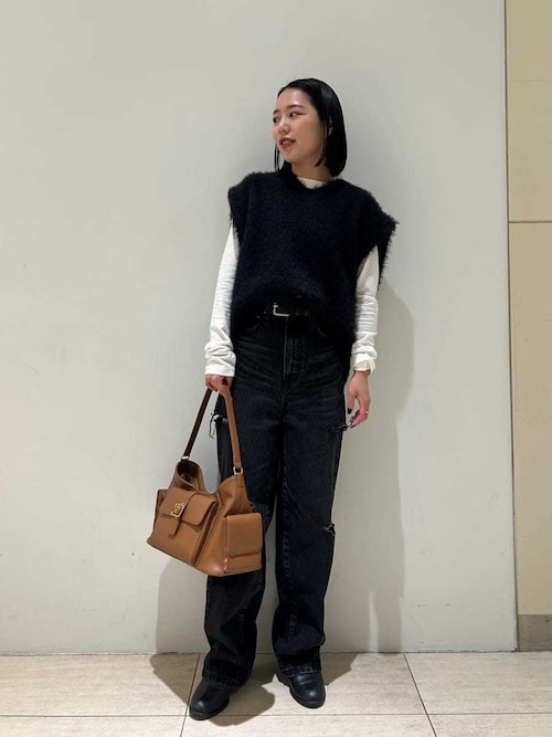 フロッキーロゴシアーカットプルオーバー（ニット/セーター）｜Mila