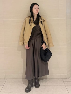 Mila Owenさん(レディース・160cm)の秋コーディネート