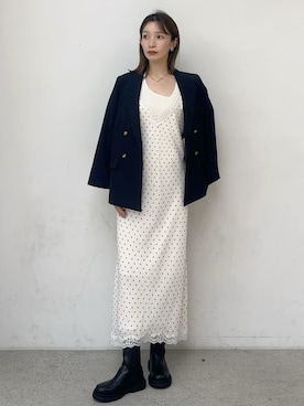 Mila Owenさん（レディース・159cm）の夏コーディネート