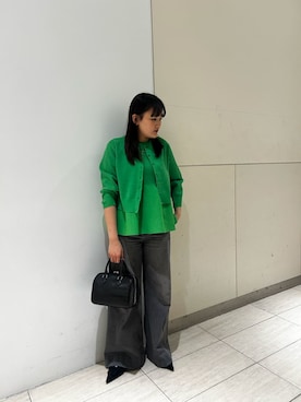 Mila Owenさん（レディース・158cm）の冬コーディネート