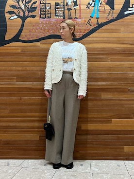 Mila Owenさん(レディース・158cm)の冬コーディネート