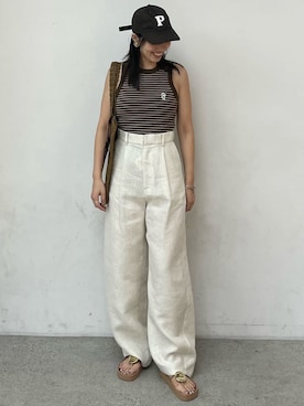 Mila Owenさん(レディース・158cm)の夏コーディネート