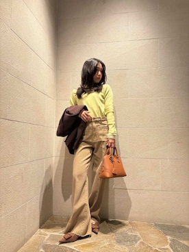 Mila Owenさん(レディース・155cm)の冬コーディネート