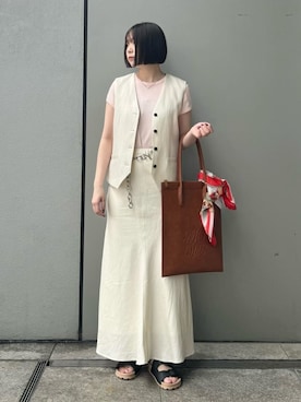 Mila Owenさん(レディース・153cm)の夏コーディネート