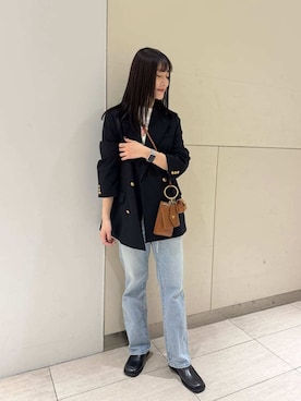 Mila Owenさん（レディース・163cm）の冬コーディネート