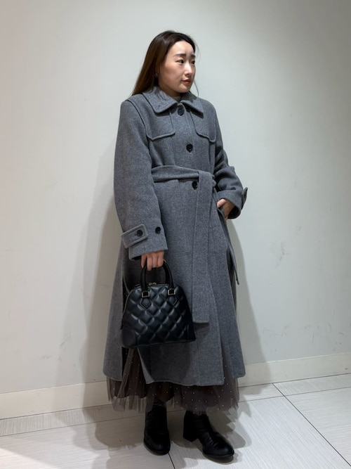 ロングリバーコート（ステンカラーコート）｜Mila Owen（ミラ