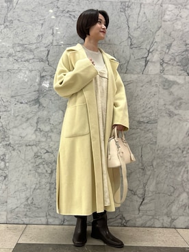 「Mila Owen（ミラオーウェン）のアイテム（その他アウター）」を使った、Mila Owenさん（レディース・165cm）の冬コーディネート